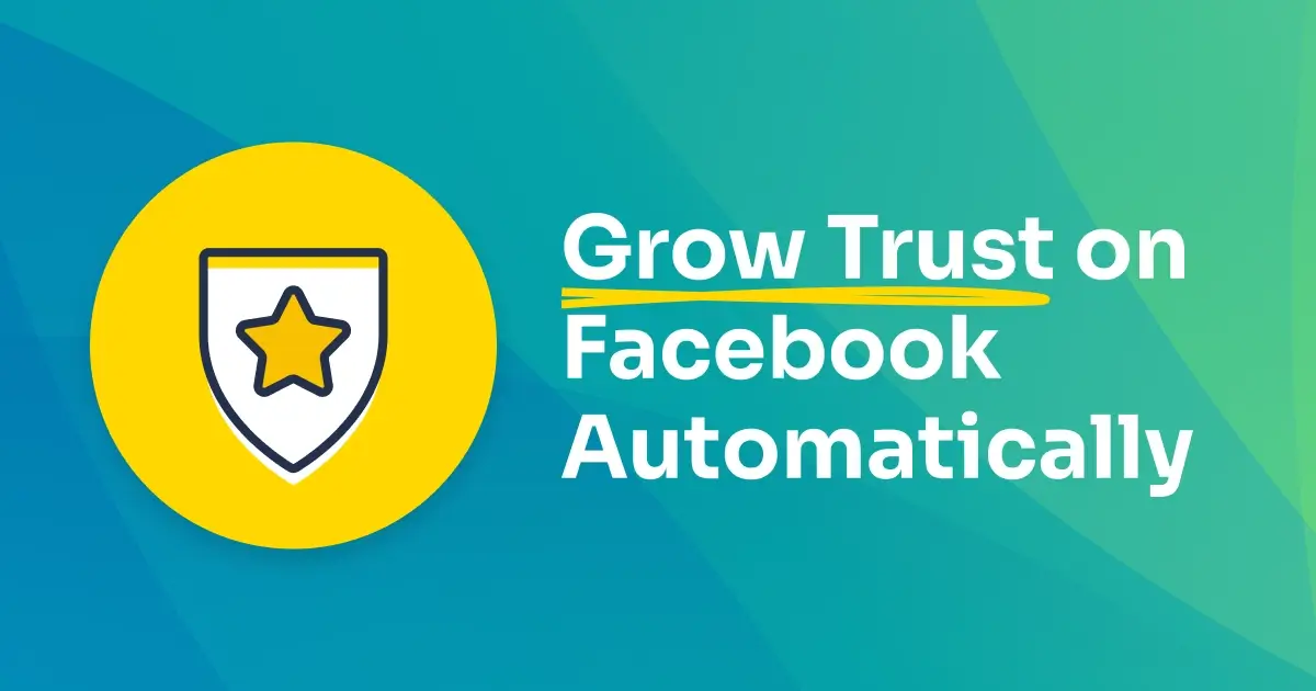 A Facebook marketing dashboard displaying customer reviews automatically published to a business page